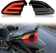 UTV Smoked Black LED Tail Lights for Can Am Spyder, SAUTVS Rear Turn Signal Lights Brake Tail Lamps for Can-Am Spyder F3 All Models Accessories (2PCS)