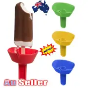 Popsicle Protectors with Straw Ice Guard Ice Cream Holder Cartoon Anti-drip TrQG