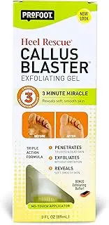 PROFOOT Heel Rescue Callus Blaster Exfoliating Gel, 3 Ounce