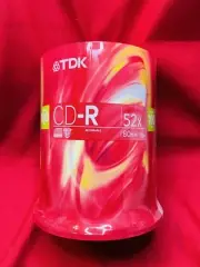 TDK CD-R 80 Min 700 MB 52X Compact Disc PC Computer Recordable Pack 100 NEW