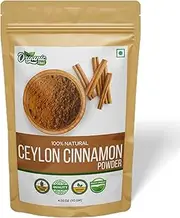 Organic Zing Cinnamon Powder | No Additives or Preservatives | Dal Cheeni Powder | Packed and Produced in India - 115 g / 4 oz (Pack of 2)