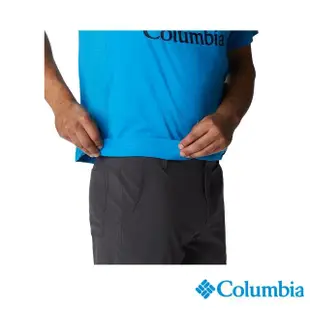 【Columbia 哥倫比亞 官方旗艦】男款-Zero Ice Cirro-Cool UPF50酷涼快排短袖上衣-藍色(UAE91290BL / 2023