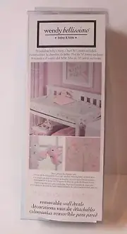 Wendy Bellissimo Gracie Wall Decals Stickers for Baby Girl Nursery Decor Pink