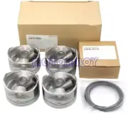 Engine Piston Set w/ Rings for 2006-2011 Hyundai Accent Kia Rio 1.6L 23410-26501 (for: Hyundai)