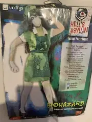 New Smiffy’s Biohazard Zombie Nurse Costume Adult Size M 10-12 Dress Apron More