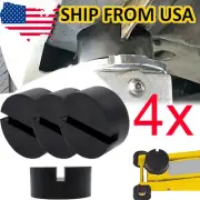 Tough 3-Ton Car Trolley Slotted Floor Jack Rubber Pad Adapter Pinch Weld Lifting