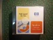 10-Pack Hp Logo 4×-12× CD-rw Rewritable Blank Disc 700MB IN SLIM JEWEL CASE