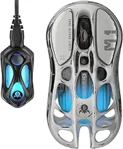 [GravaStar] Mercury M1 Pro Gaming Mouse, 26,000 DPI, 78g Hollow Lightweight Design, 5 Programmable Buttons, 5 Dynamic RGB LightSync Modes