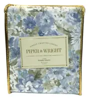 Piper & Wright Flower Bed Straight Valance 88" x 15.25" Blue French Country