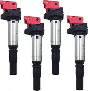 HIGH PERFORMANCE Ignition Coil Pack Of 4 Compatible with Mini R55 R56 R57 R58 R59 R60 R61 For BMW 1 Series F20 F30 F35 FOR Citroen Peugeot 1.6T 1.8T N13 N14 N18 UF598 12137575010