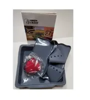 Nuwave Oven Silicone Bakeware Kit 8"x8" Pan Divider Ring Cupcake Liners Recipes