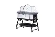 PlayPals 3-in-1 Baby Cot Crib Bed Portable Foldable Black