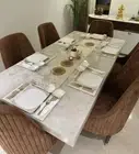 72" x 36" Natural White Quartz Stones Table Top - Unique Home Accent