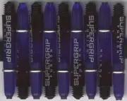 1.5in 2ba Black/Deep Blue HARROWS SUPERGRIP FUSION Dart Shafts & Rings: Set of 3