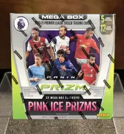 2020-21 Panini Prizm English Premier League Soccer PINK ICE Prizm Mega Box.~