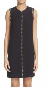 McQ by Alexander McQueen Black Studded Shift Dress Women's Size 40 L76217