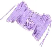 [ROMANSENTIAL] Lace Corset Tops for Women Low Back Shapewear Tummy Shapewear Tummy and Thigh Control Corset Style Dress for Women
