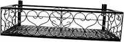 Happyyami Balcony Flower Pot Rack Sturdy Window Plant Hanger Space Saving Railing Planter Holder for Outdoor Use Durable Hanging Flowerpot Stand for Home and Garden Display