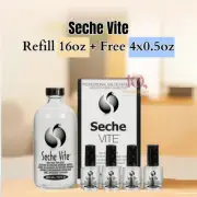 Seche Vite Dry Fast Top Coat Professional Refill Kit 16oz + 4 FREE 0.5oz