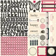 Jenni Bowlin Echo Park 12X12 Sticker Sheet