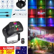 60-Pattern Party Disco LED RGB Stage Lighting Strobe Laser Projector Lamp Remote