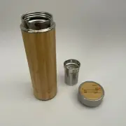 Dachshund Bamboo Water Bottle Drinks Tea Flask Sausage Dog Dackel