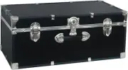 College Dorm and Camp Storage Footlocker, Black, 30-Inch (SWD5120-10)