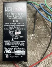 LIGHTECH LED 10CV 12 PU 901010012PU CONSTANT VOLTAGE NON-DIMMING LED DRIVER