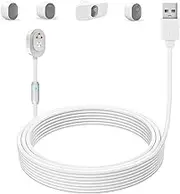 Upgraded, 24.9ft/7.6m USB Power Charging Cable with Breathing Light, Thicker Charging Cable, Compatible with Arlo Pro 5S 2K, Pro 4, Pro 3, Floodlight, Ultra 2, Ultra, and Go 2 Cameras (24.9ft)