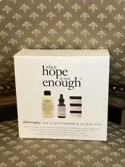 Philosophy When Hope Is Not Enough Firming Serum, Replenishing Cream, Purity Set