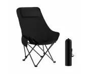 Folding Camping Chair Portable Lightweight Beach Picnic Hiking Fishing Outdoor Furniture Patio Garden Lawn Backyard Seat with Pocket