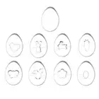 9 Pieces Cookie Cutters Stainless Steel Cutter Easter Series for Butterfly Egg S