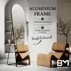 Full Length Wall Mirror Hallway Dressing Aluminum Arch Frame Makeup Floor Mirror