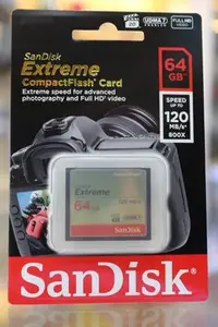 在飛比找Yahoo!奇摩拍賣優惠-【日產旗艦】Sandisk Extreme CF 64G 6