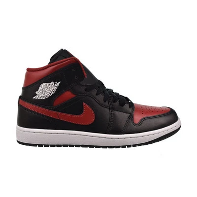 Air Jordan 1 Mid Men's Shoes Black/Varsity Red-Summit White DQ8426-067