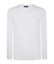 Zanone Icecotton Knit Top IT56,IT54,50,52,IT58 OPTIC WHITE
