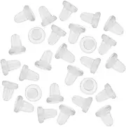 [PriceDumb] X10 earrings plastic rubber plug stud stoppers findings post back backs backing
