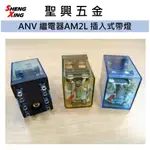 [聖興五金] ANV 繼電器AM2L 插入式帶燈 12VDC｜24VDC｜110/120｜220/240 單個 含稅價