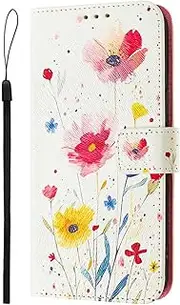 Fodral för iPhone 16 Pro Max, Flip PU Fodral Premium PU Läder Mobiltelefon Fodral Flip Fodral Plånbok Silikon Skyddsfodral [Kortplats] [Stativfunktion] fodral- 11