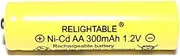 Solar Light AA Ni-CD 300 mAh Rechargable Batteries (Pack of 20)