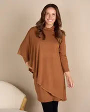 Tova Cape Dress - Camel