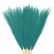 6-Pack Faux Pampas Grass 21.7 Inch for Home Decor/Wedding [Light Blue]
