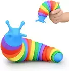 3D Printed Fidget Slug , Flexible Articulated Slug Fidget Toy, Fun Crawling Slug