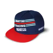 Sparco Martini Racing Flat Peak Cap Race Rally Leisure Casual Clothing