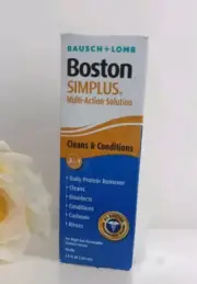 Bausch & Lomb Boston SIMPLUS MultiAction Protein Remover 3.5oz Exp:08/01/2025