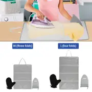 Foldable Ironing Mat Waterproof Iron Pad Iron Mat with Heat Resistant Glove