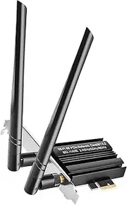 WiFi 6E PCIE Network Card MT7922 BT5.2 Triple Band IEEE 802.11ax Wireless Adapter with MU-MIMO Desktop PC Accessories
