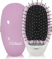 TODO Ionic Styling Hair Brush Straight Smooth Silky Hair Stainless Steel Bristle Pink
