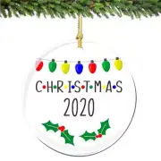 Christmas Ornament Friends 2022 Christmas Lights Porcelain Ornament Family Best