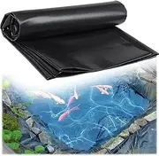 Durable HDPE Garden Pond Liner for Outdoor Ponds, Waterproof PVC Fish Pond Liner, Safe and Soft Pond Skin, 6.5x13ft, 13x23ft, 26x29.5ft, 29.5x33ft, Great for Large Pond or Aquatic Landscape